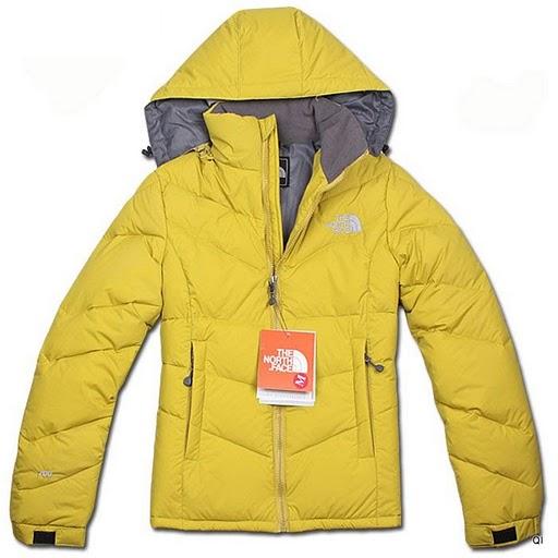 North Face Down Jacket 700 Yellow Wmns